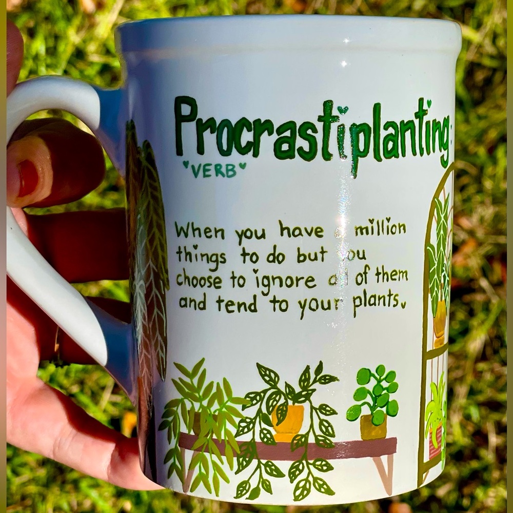 Handpainted Mug “planty mug”